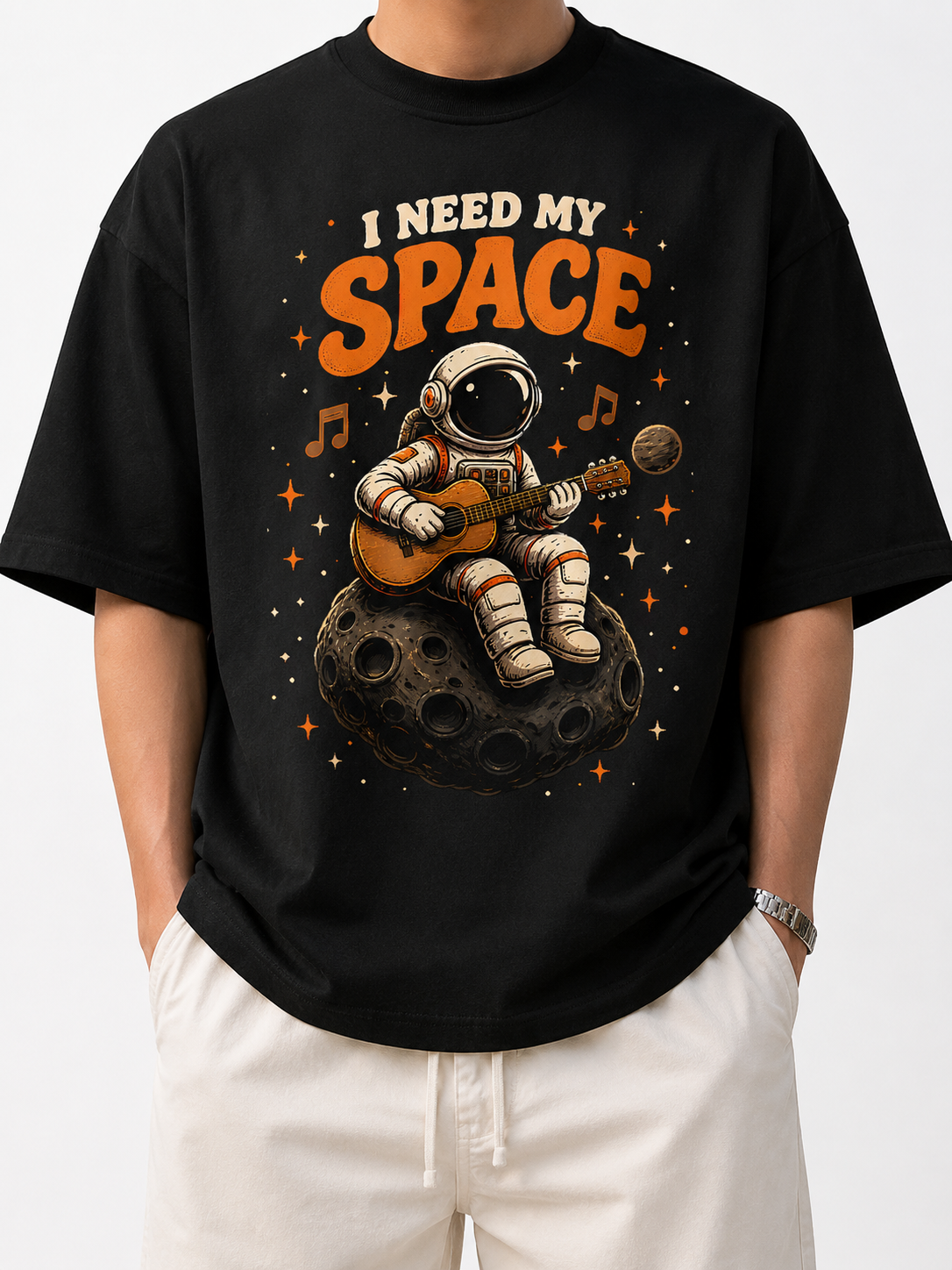I Need My Space Astronaut Oversized T-Shirt