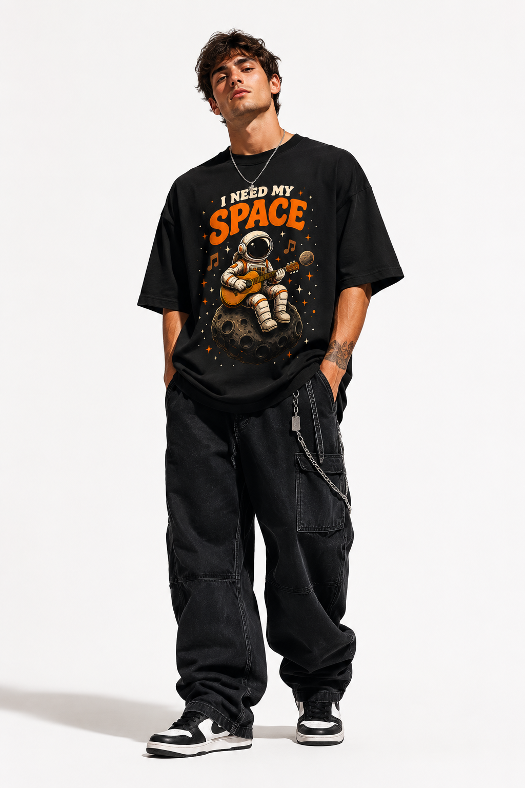 I Need My Space Astronaut Oversized T-Shirt