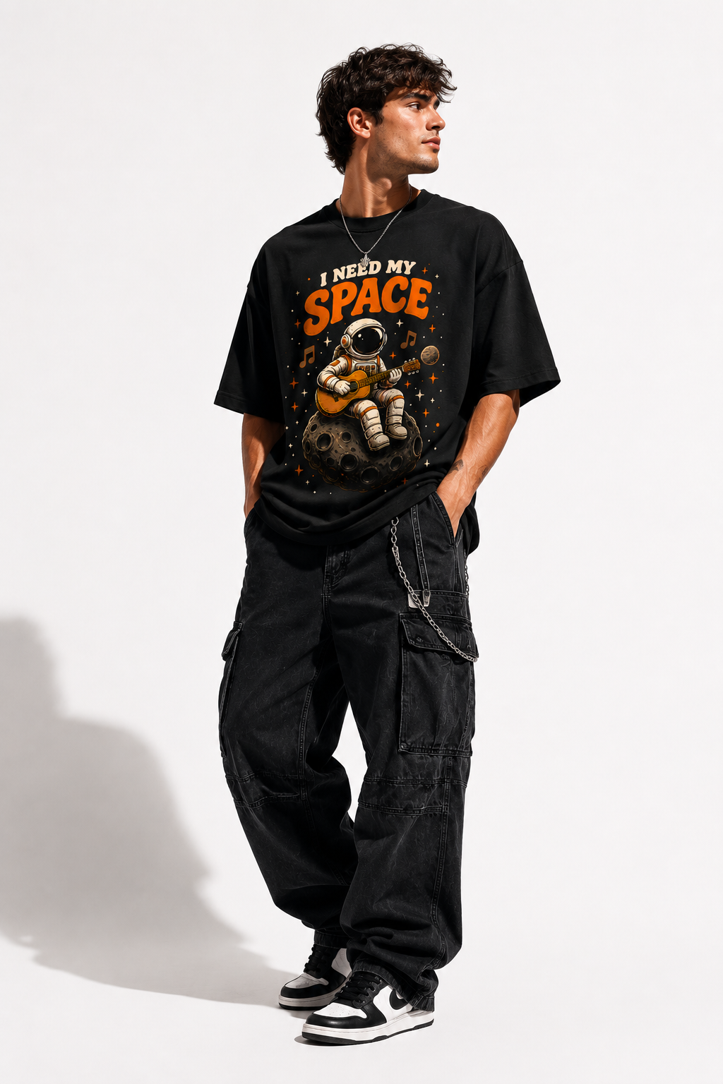 I Need My Space Astronaut Oversized T-Shirt